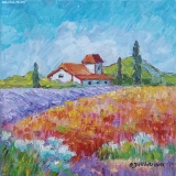 Olga Zakharova Art - Landscape - Lavender Field